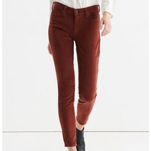 Mid Rise Skinny Corduroy Pant